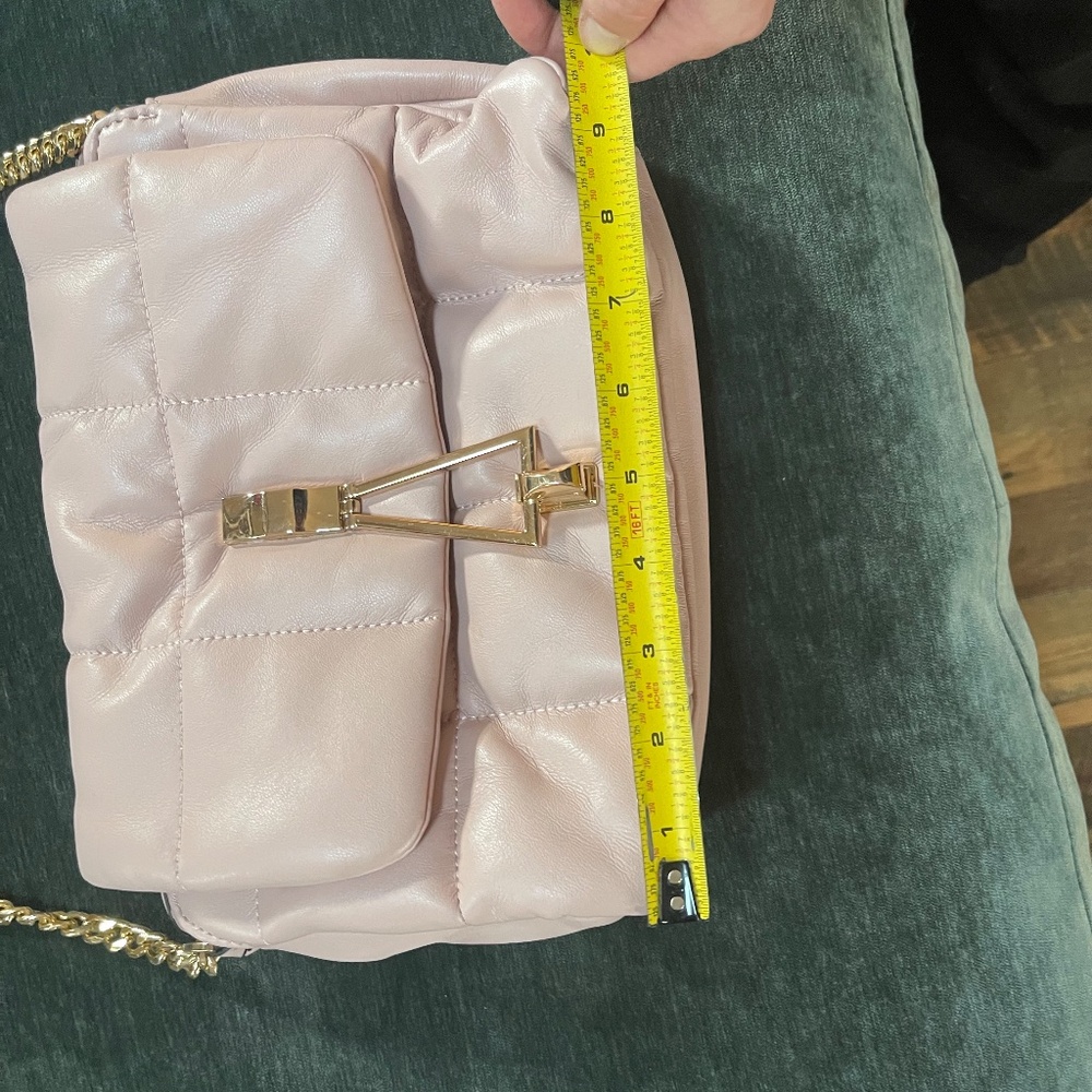 Pale Pink Quilted Crossbody - Picture 3 of 5